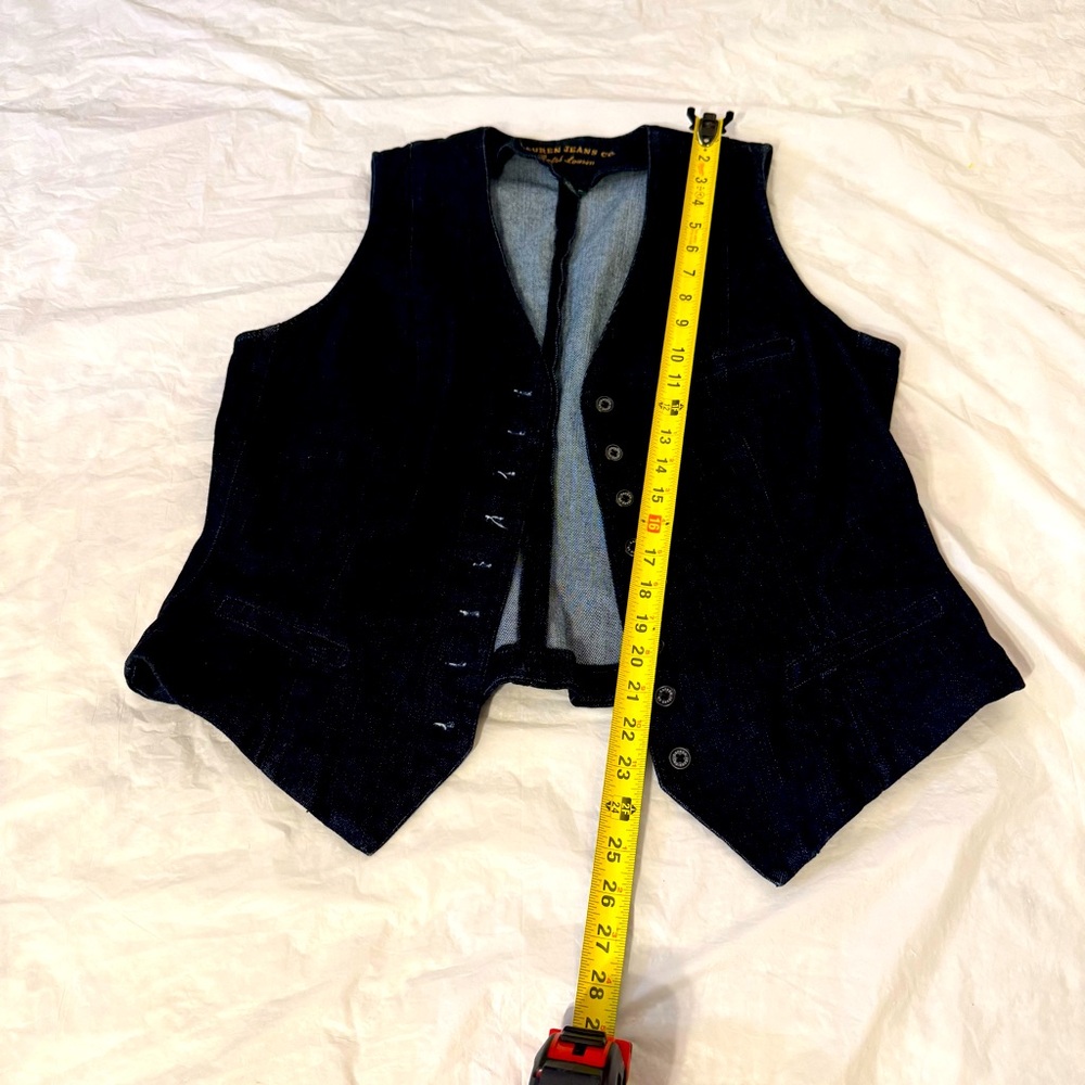 Ralph Lauren Dark Blue Denim Vest
